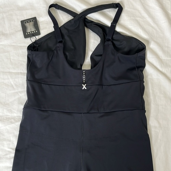 Savage x Fenty Hotline Jumpsuit Black Caviar Women's 2X Athleisure Rihanna  NWT - Picture 7 of 16